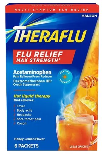 THERA-FLU F/COLD & COUGH 6 POWDER PACK/BX - Cold & Flu Relief